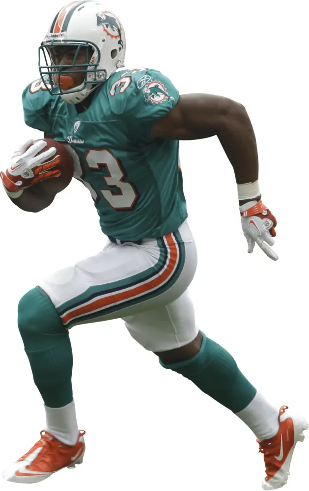 Miami Dolphins Football Player Running
