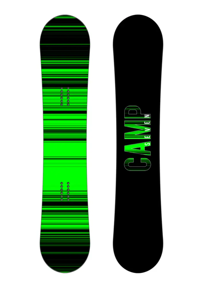 Green and Black Snowboard