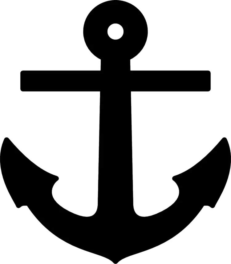 Black Anchor Symbol