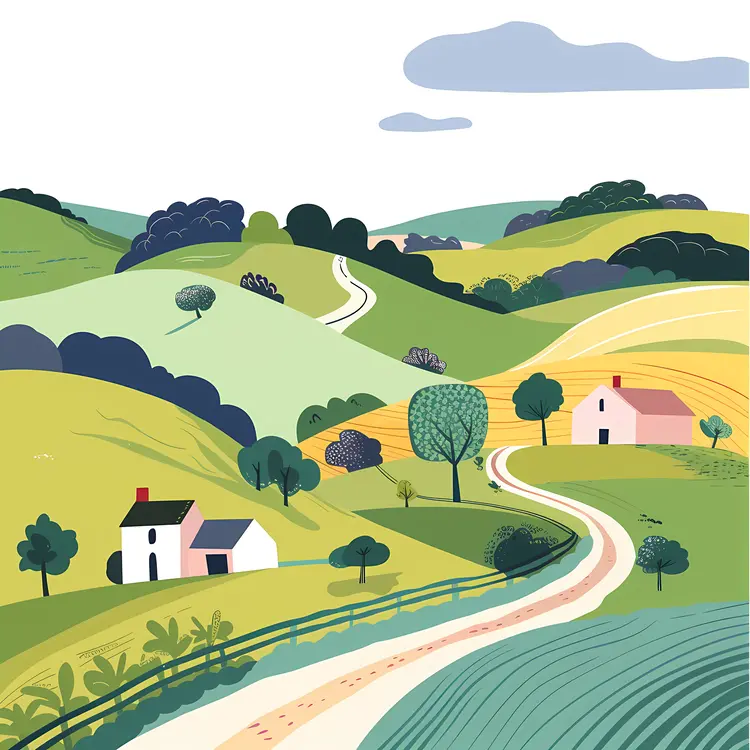 Scenic Countryside Landscape