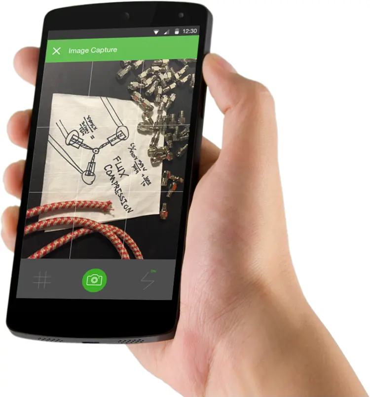 Black Smartphone with Image Capture App