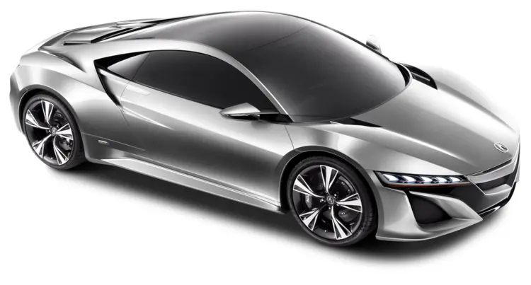 Sleek Silver Sports Car