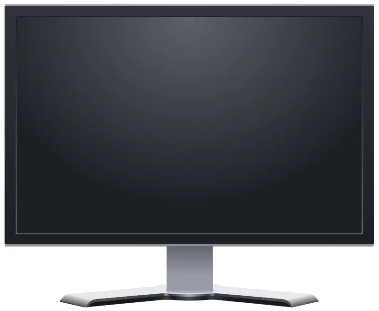 Black Monitor for Desktop Use