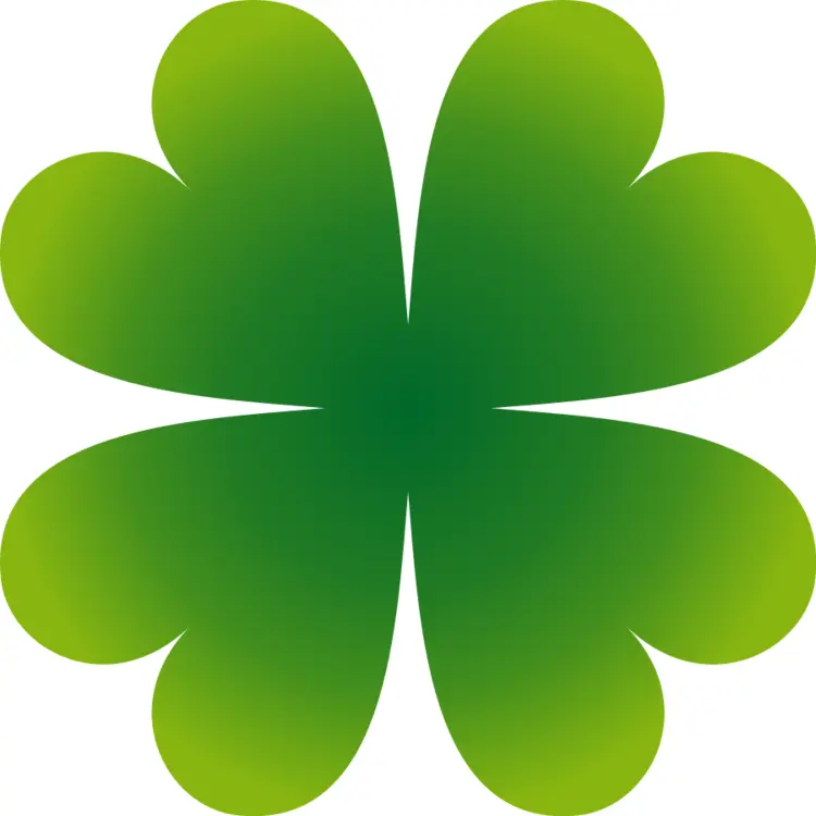 Simple Four-leaf Clover for St. Patrick's Day