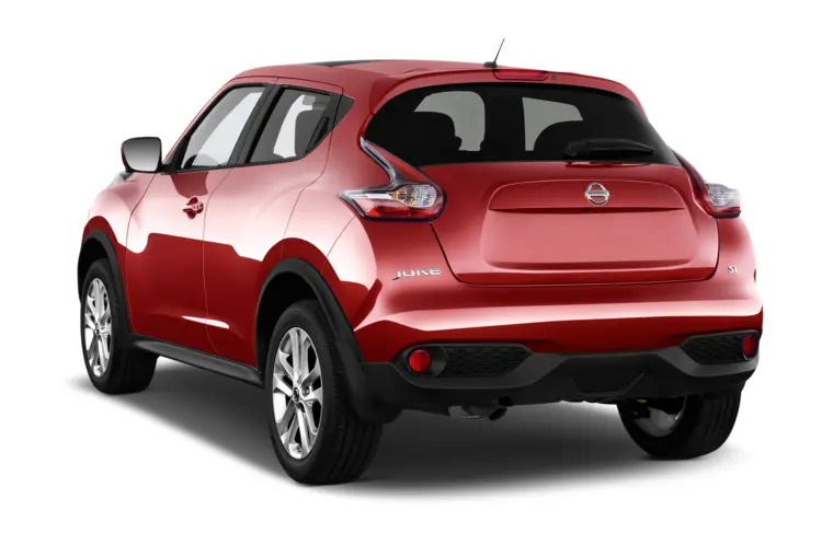 Red Nissan Juke Compact SUV Rear View