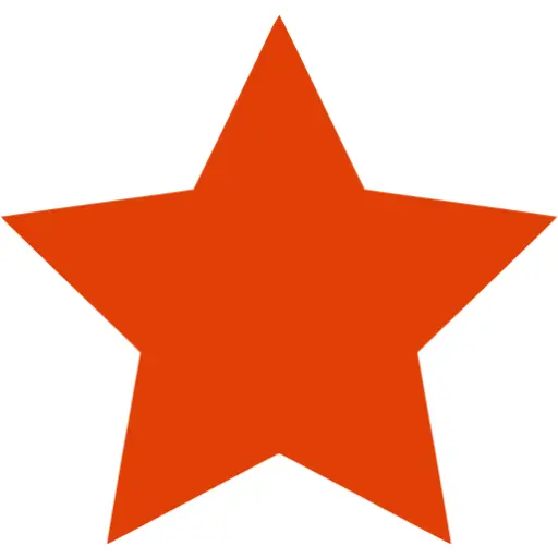 Solid Red Star