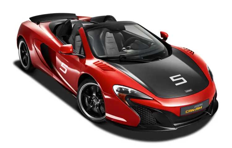 Red Convertible Car with Black Accents