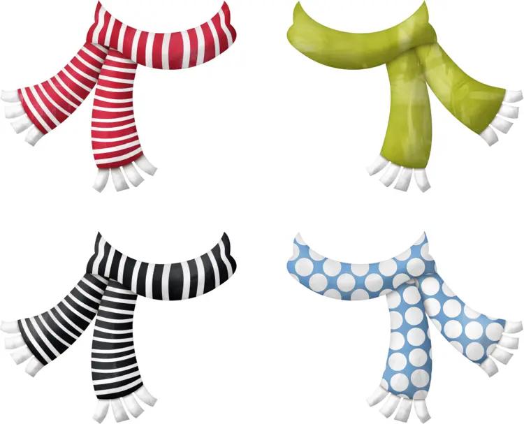 Set of Colorful Scarves