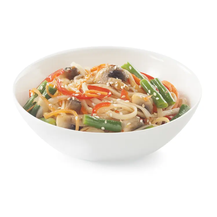 Healthy Noodle Bowl with Vegetables and Sesame
