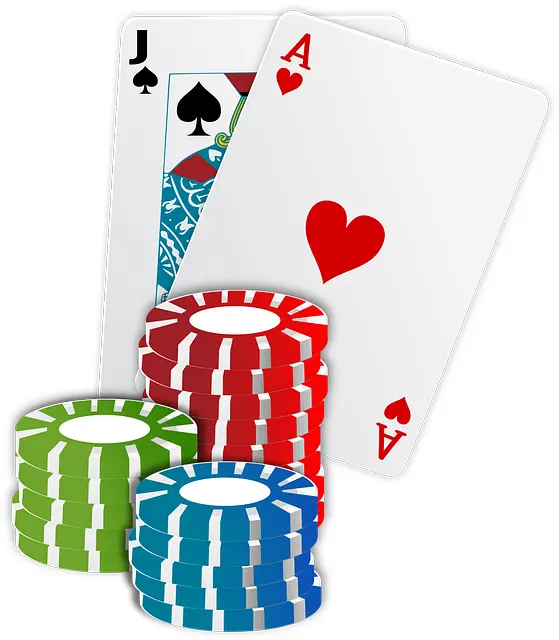Jack and Ace with Poker Chips