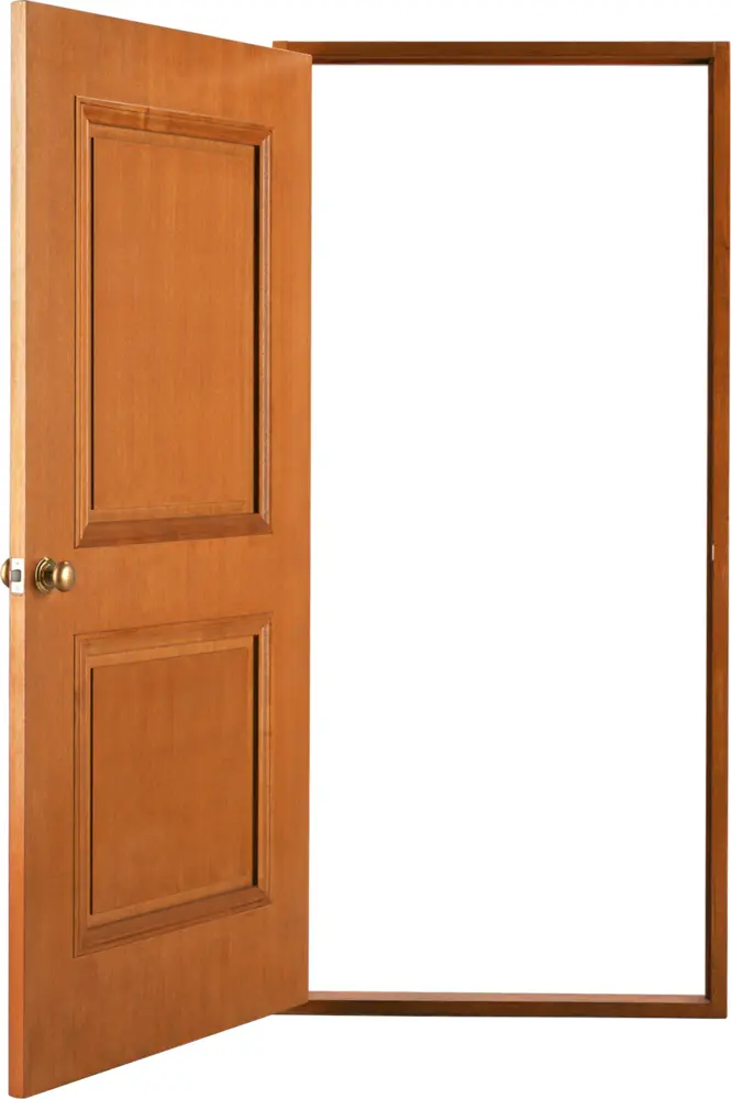 Open Wooden Door for Home Interiors