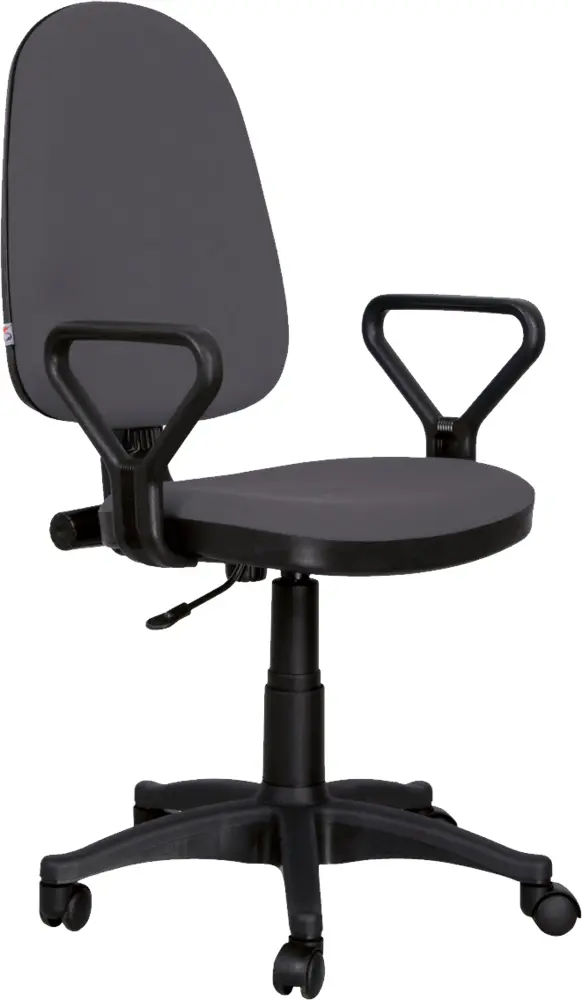 Black Office Chair with Armrests