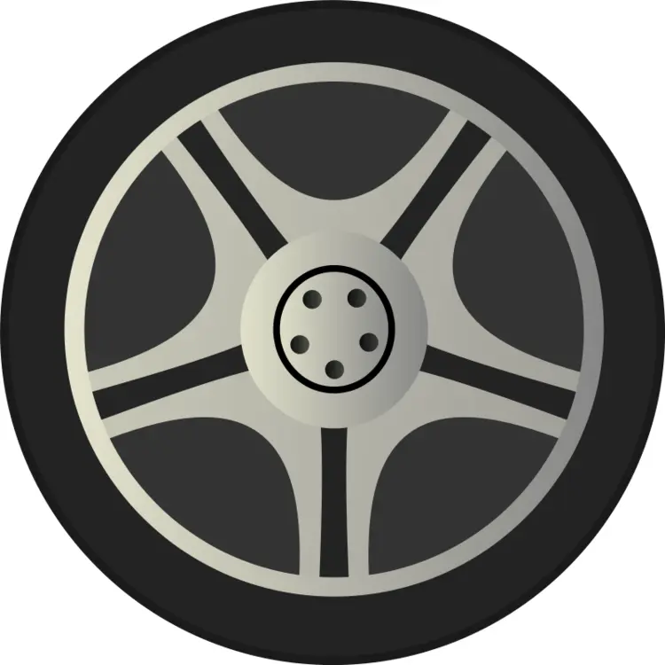 Simple Cartoon Car Tire