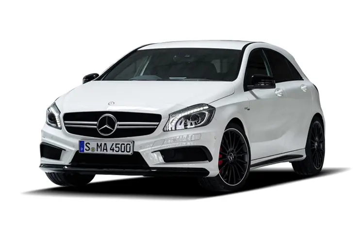 White Compact Hatchback Car