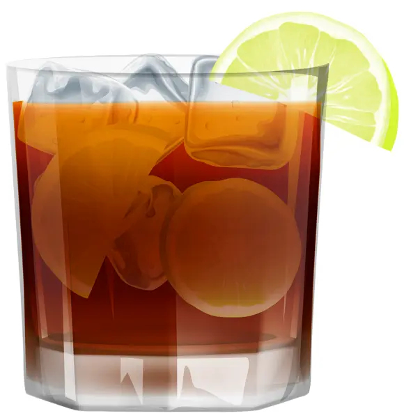 Refreshing Drink with Lemon and Ice