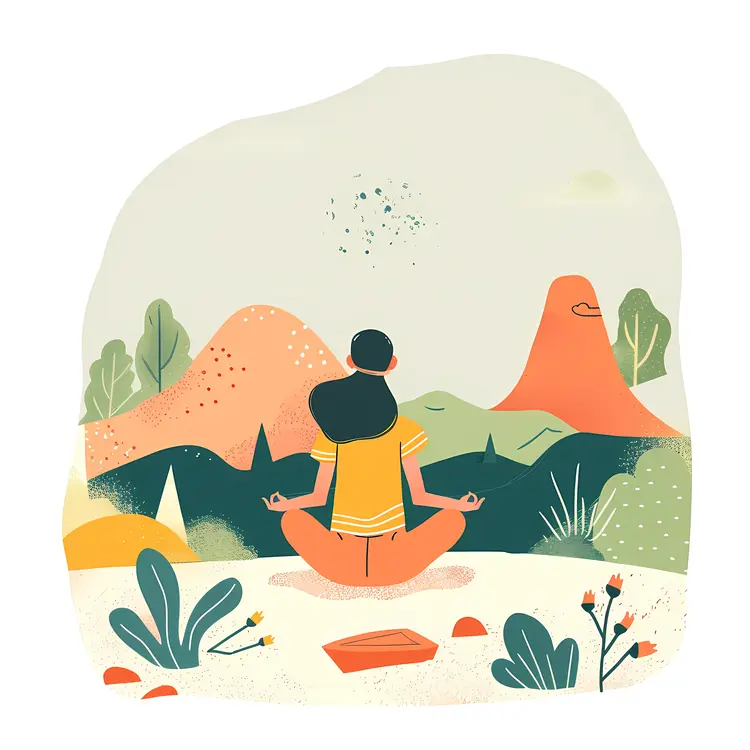 Peaceful Meditation in Scenic Landscape