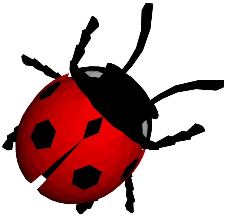 Red Ladybug with Black Spots