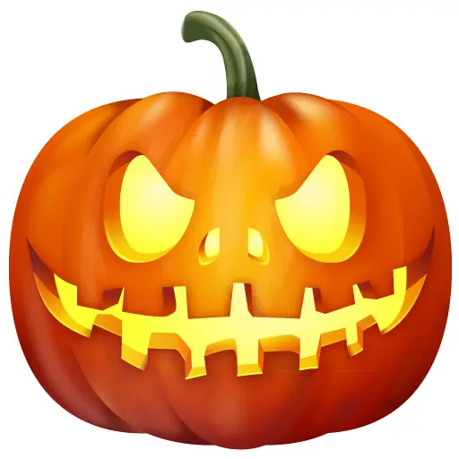Spooky Jack-o'-Lantern Illustration