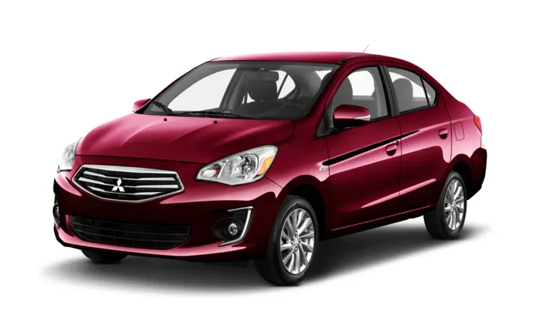 Red Sedan Car for City Driving