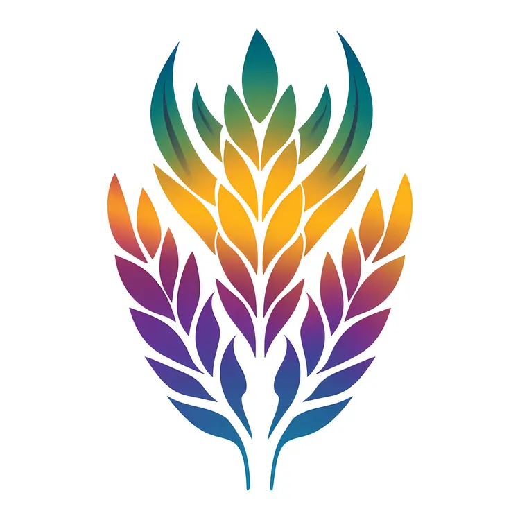 Colorful Wheat Design