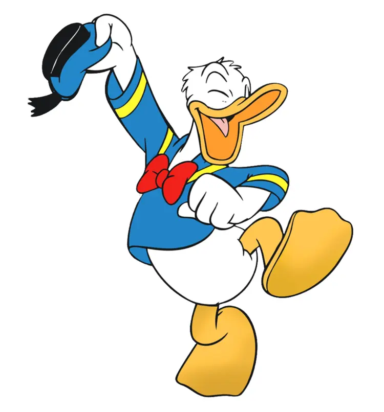 Dancing Duck in Blue Outfit