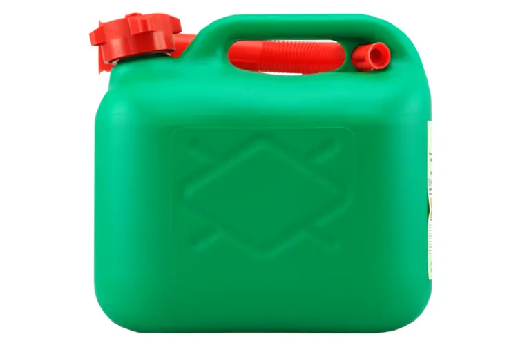 Green Plastic Can for Fuel Storage