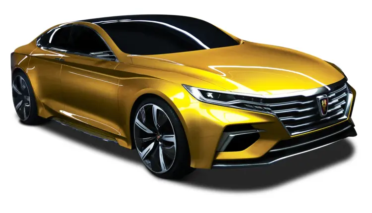 Gold Concept Car with Futuristic Design