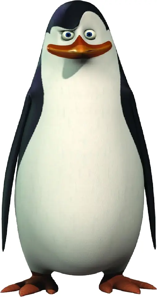 Serious Cartoon Penguin