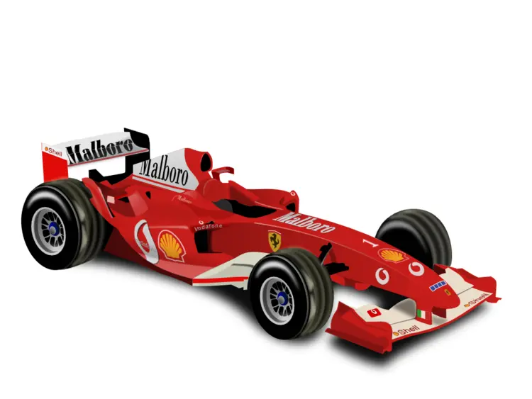 Red Ferrari F1 Race Car