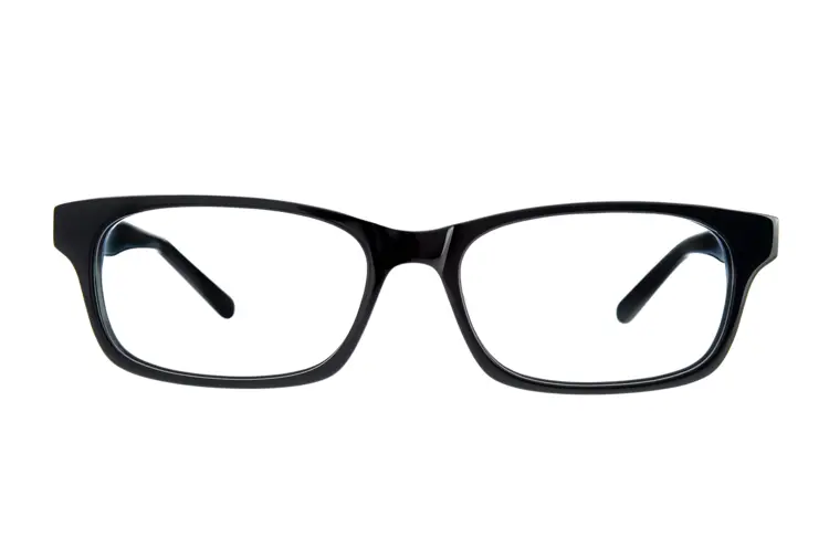 Black Rectangular Glasses for Everyday Use