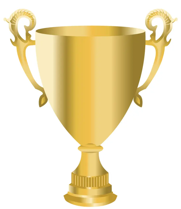 Gold Trophy with Handles