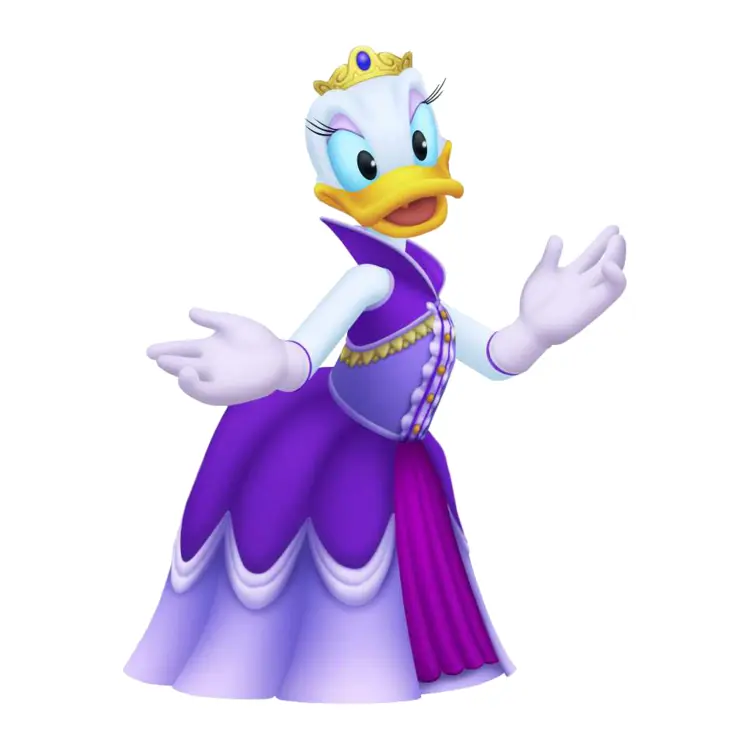 Princess Duck in Purple Dress