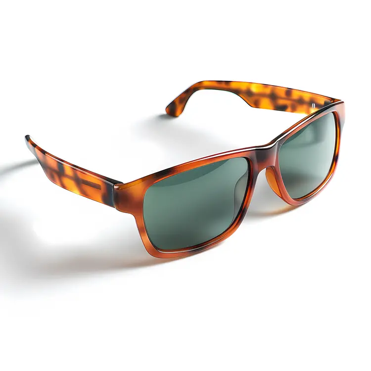Tortoiseshell Sunglasses with Green Lenses