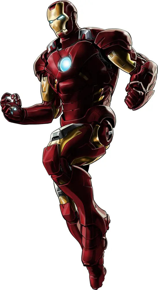 Iron Man in Red and Gold Armor