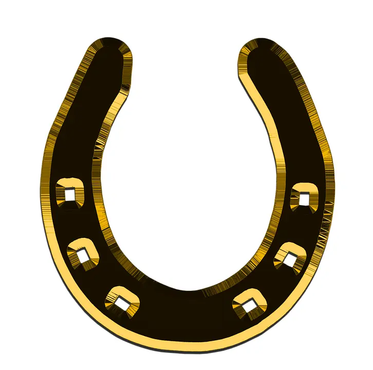 Golden Horseshoe for Good Luck