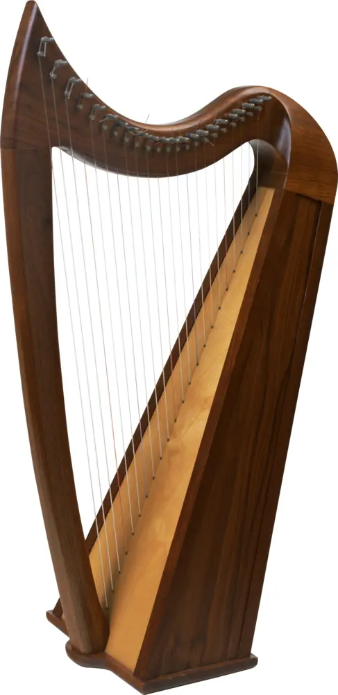 Wooden Harp Musical Instrument