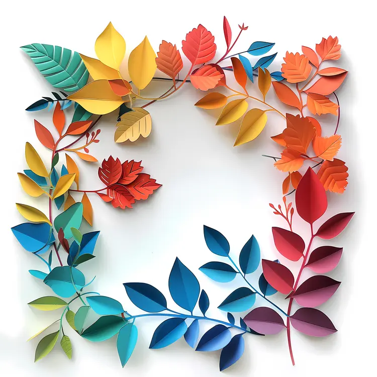 Colorful Leaf Arrangement