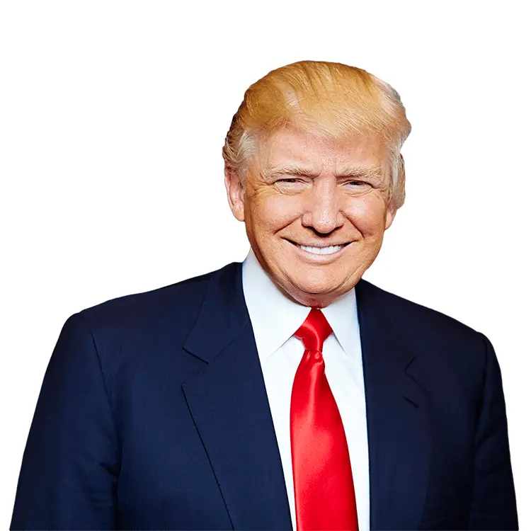 Smiling Man in Black Suit with Red Tie