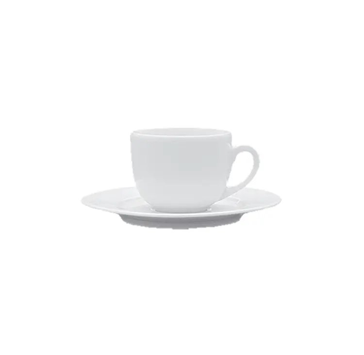 White Cup and Saucer