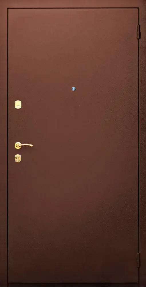 Closed Brown Door with Handle