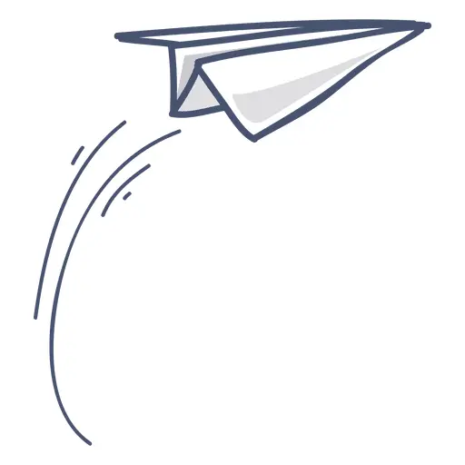 Paper Airplane in Flight
