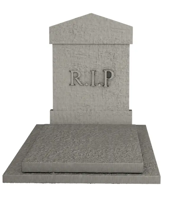Simple Gray Tombstone