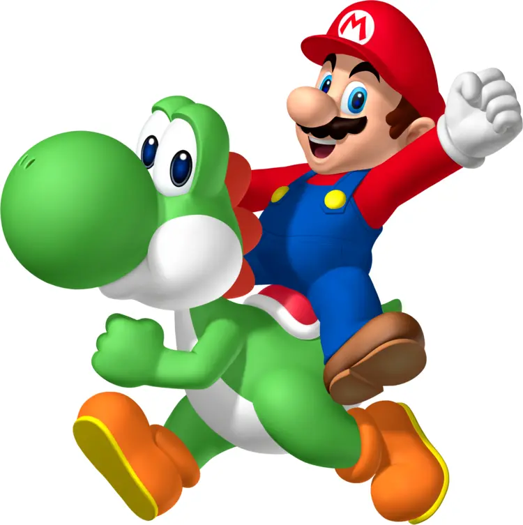 Mario Riding Yoshi