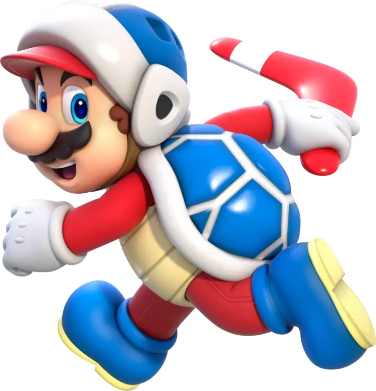 Mario in Shell Suit Running