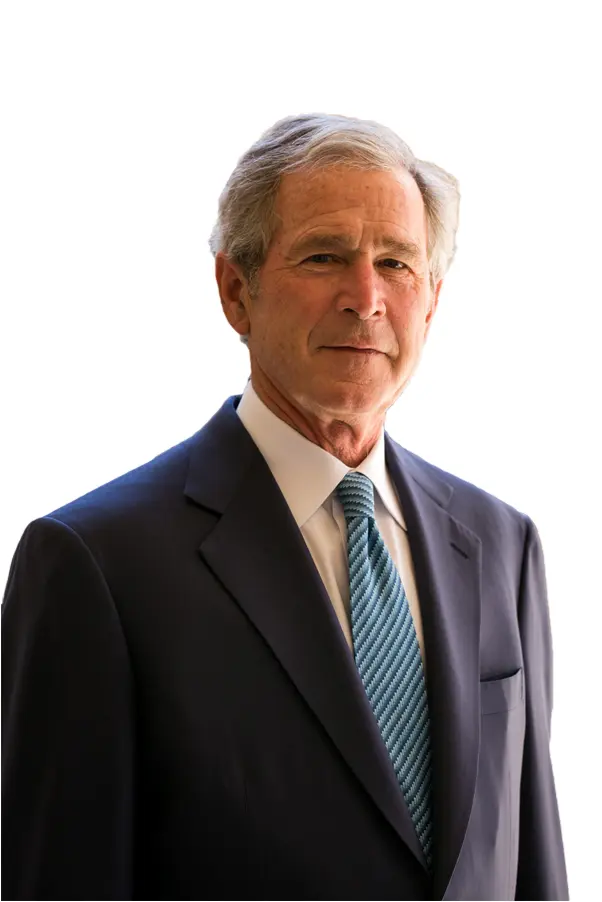Man in Suit with Blue Tie