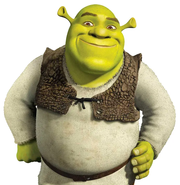 Green Ogre Character from Animated Movie