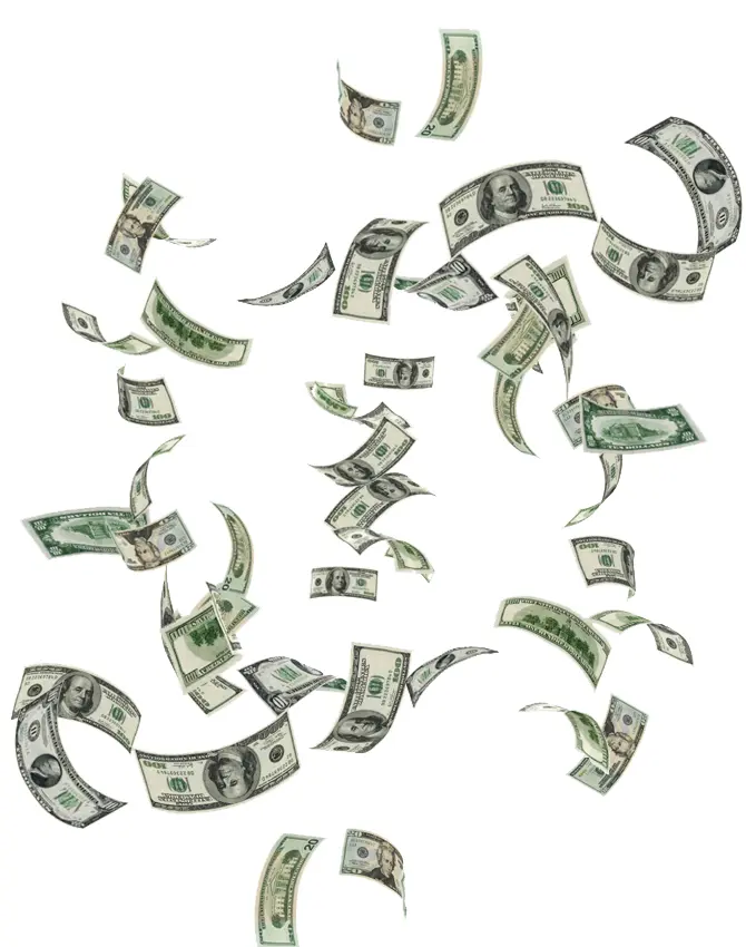 Falling Dollar Bills