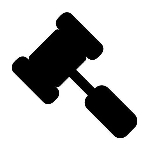 Black Gavel Silhouette