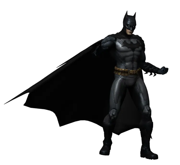 Batman in Black Suit with Cape
