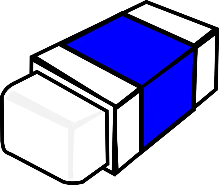 Blue Eraser for School Supplies